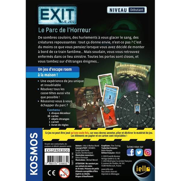 Exit : Le Parc de l Horreur (débutant)