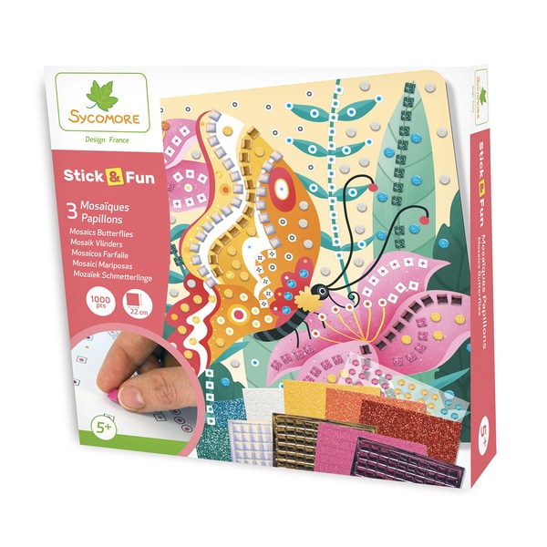 Activité manuelle enfant - Kit mosaïque papillon