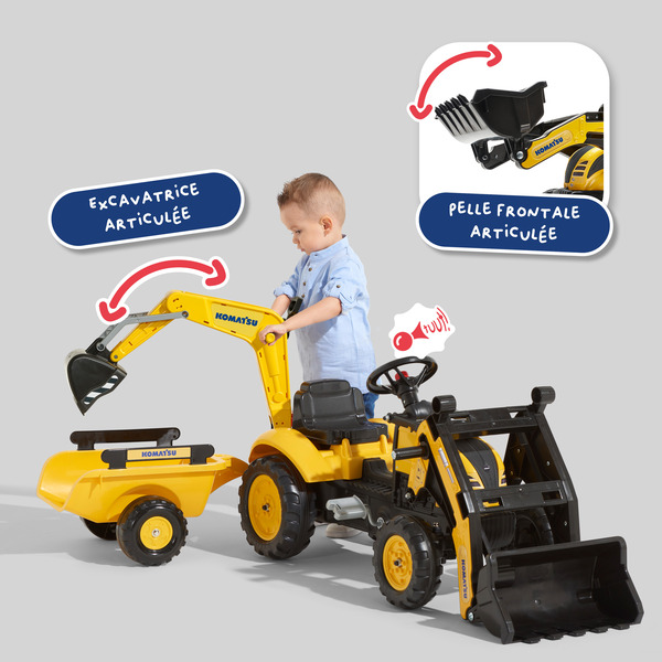 Tractopelle excavatrice Komatsu 