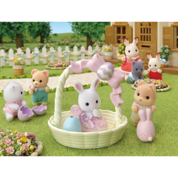 Sylvanian Families - 5531 - Le coffret de Pâques et bébé lapin blanc