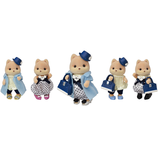 Sylvanian Families - 5541 - Grande sœur chien caramel et sa valisette de mode