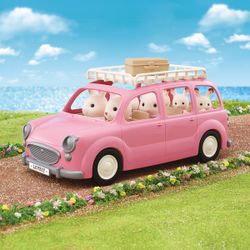 Sylvanian Families - 5535 - Le monospace rose et set de pique-nique