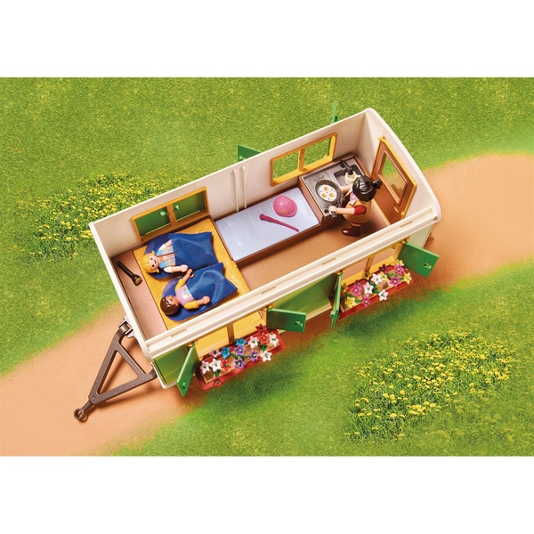 70510 - Playmobil Country - Box de poneys et roulotte