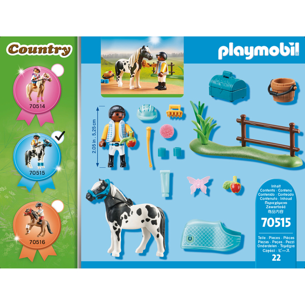 70515 - Playmobil Country - Cavalier et poney Lewitzer