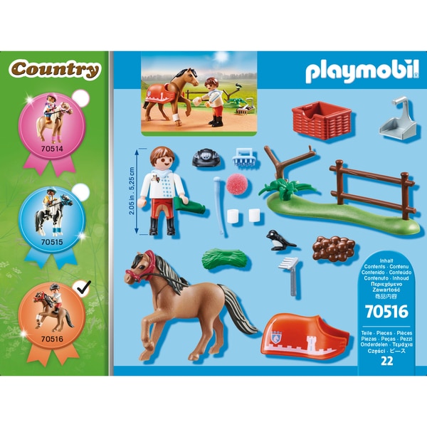 70516 - Playmobil Country - Cavalier et poney Connemara