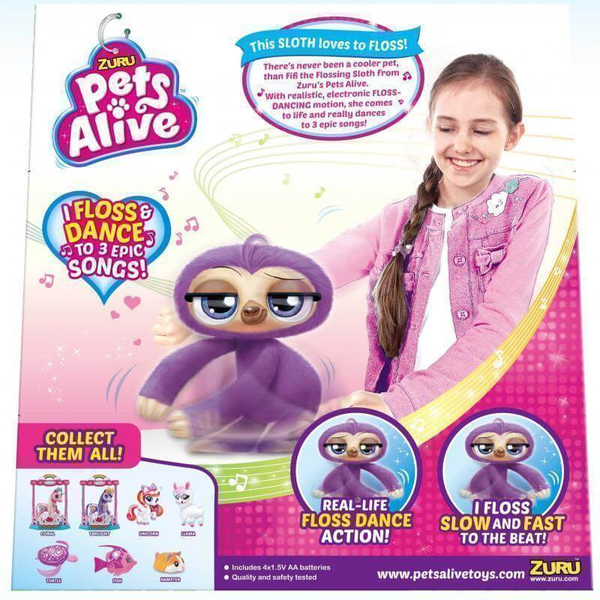 Peluche interactive Pets Alive Fifi le paresseux