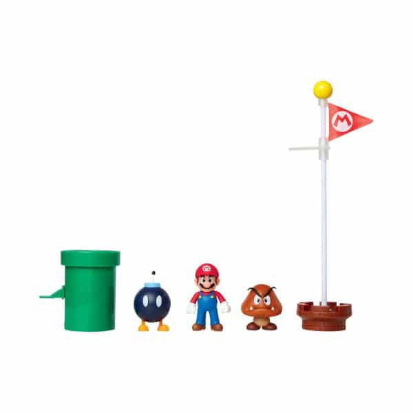 Set de 3 figurines Mario et accessoires - La Plaine du Grand Chêne