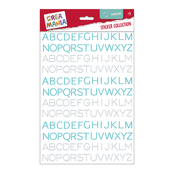 Stickers lettres gemme