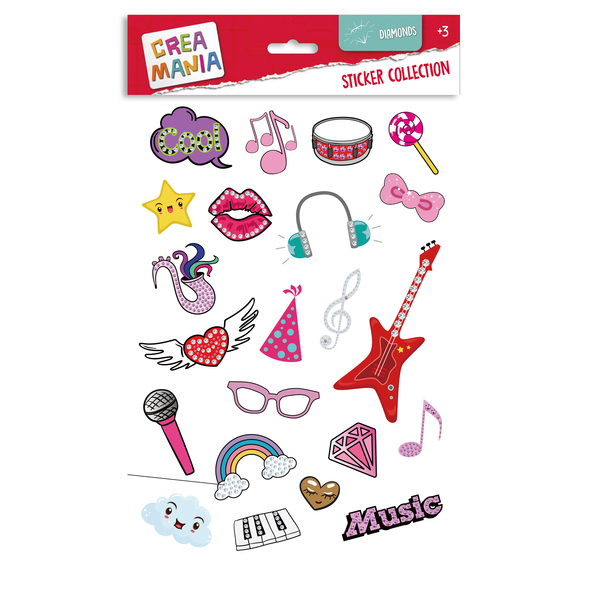 Stickers lettres gemme