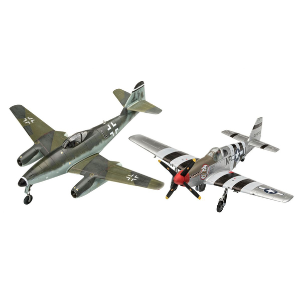 Maquette Model Set Combat ME262 & P-5 Mustang