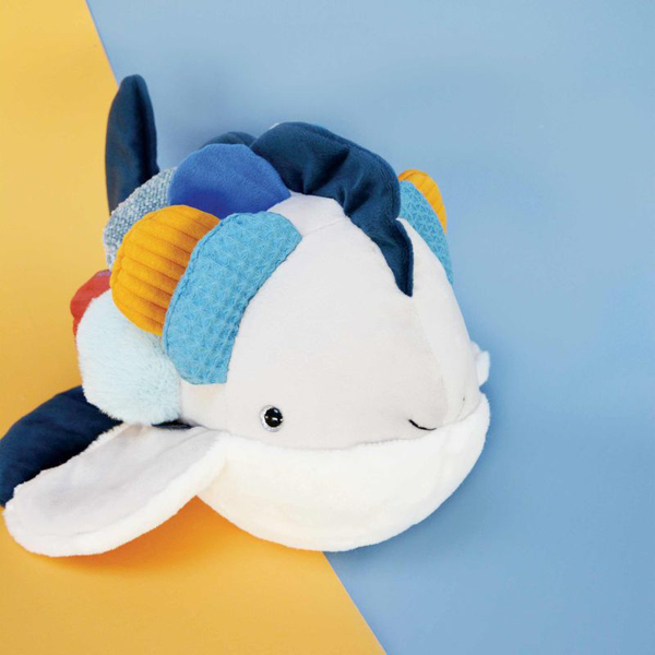 Peluche Trésors marins poisson arc-en-ciel 25cm