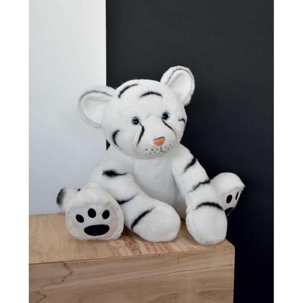 Peluche bébé tigre blanc 35 cm