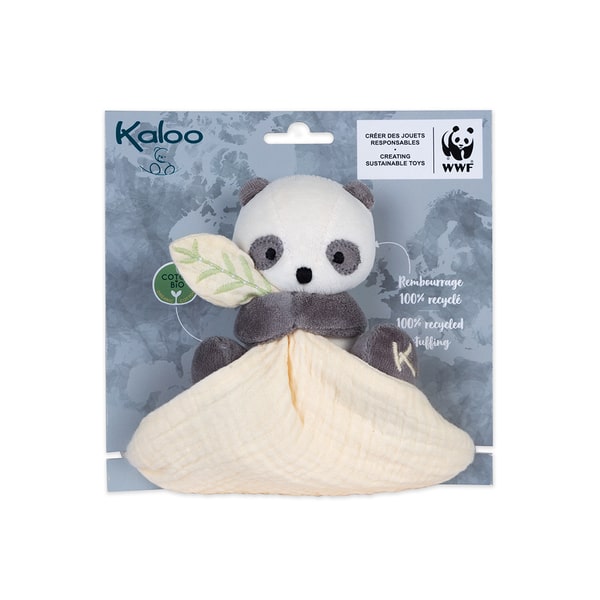 Doudou mouchoir panda - Partenariat WWF®