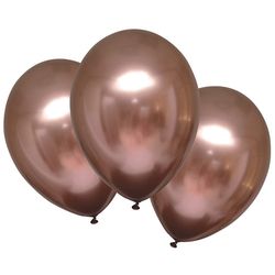 6 Ballons rose cuivré