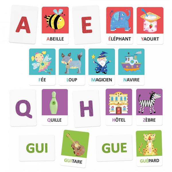 Alphabet tactile et phonique Montessori