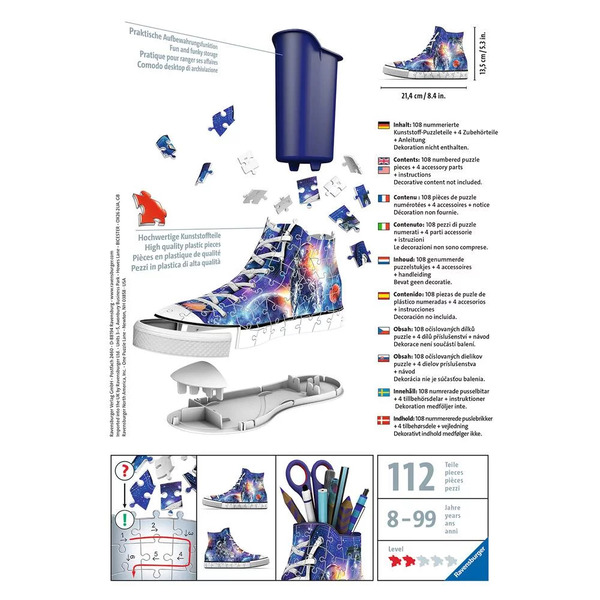 Puzzle 3D Sneaker "Les Astronautes"