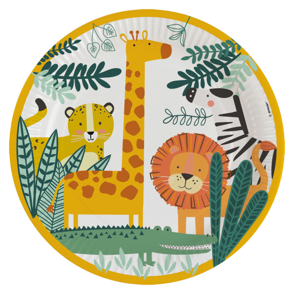8 assiettes Jungle