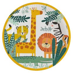 8 assiettes Jungle