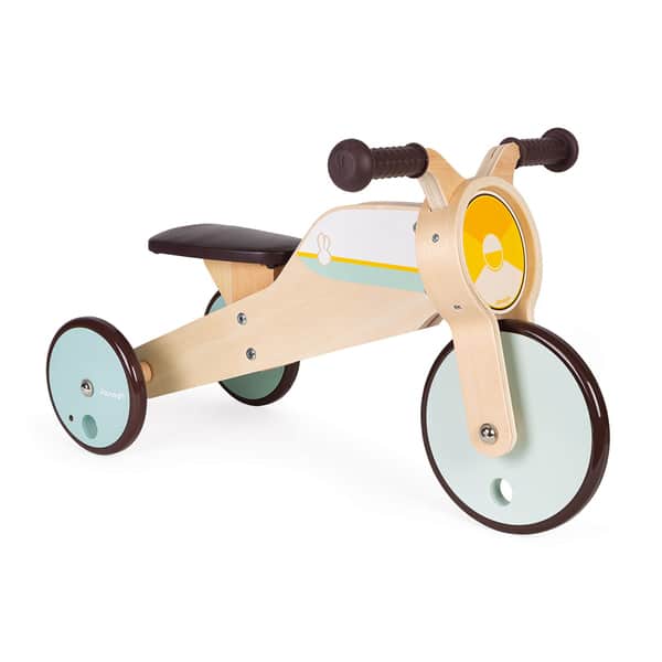 Tricycle à bascule moto en bois