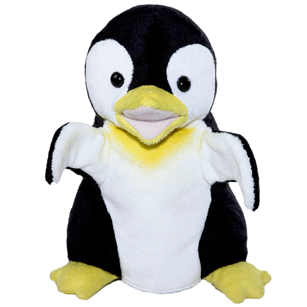  Marionnette à main pingouin 25cm