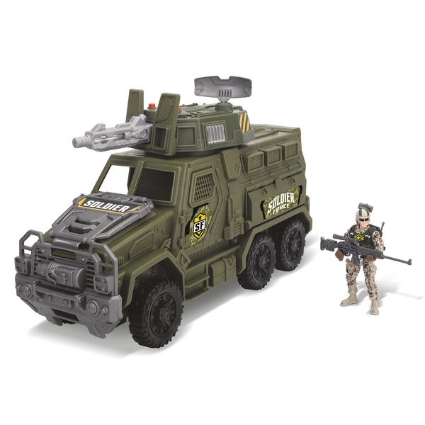 Camion militaire avec figurine soldat