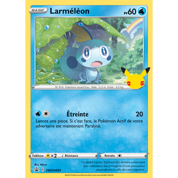 Booster 3 Cartes géantes Pokémon Galar 25ème anniversaire 