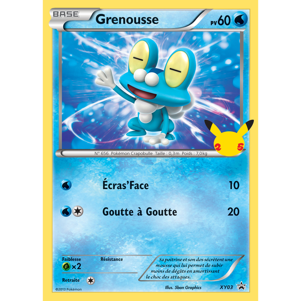 Booster 3 Cartes géantes Pokémon Kalos 25ème anniversaire 