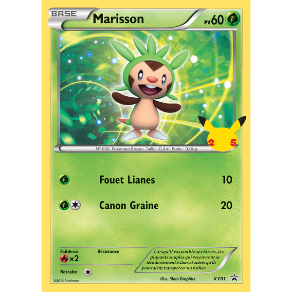 Booster 3 Cartes géantes Pokémon Kalos 25ème anniversaire 