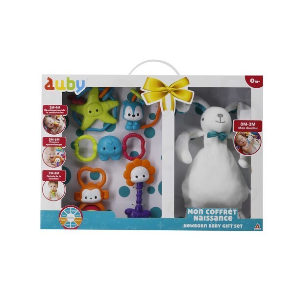 Mon coffret naissance - Peluche et hochets