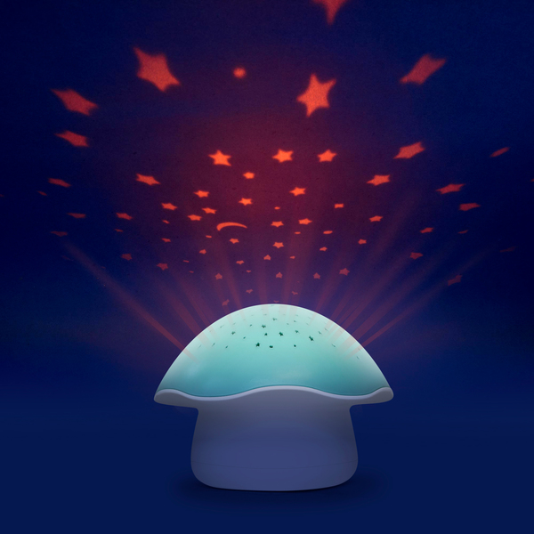 Projecteur champignon bleu