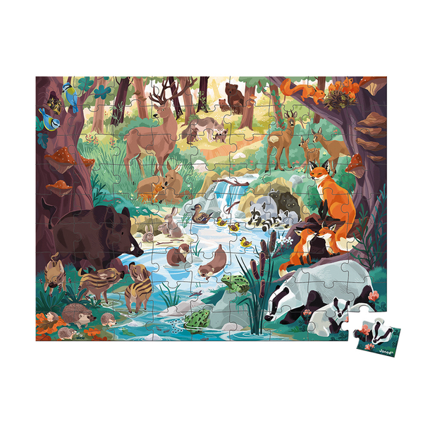 Puzzles empreintes des animaux 81 pièces - Partenariat WWF®