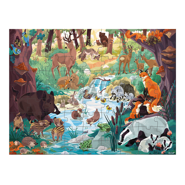 Puzzles empreintes des animaux 81 pièces - Partenariat WWF®