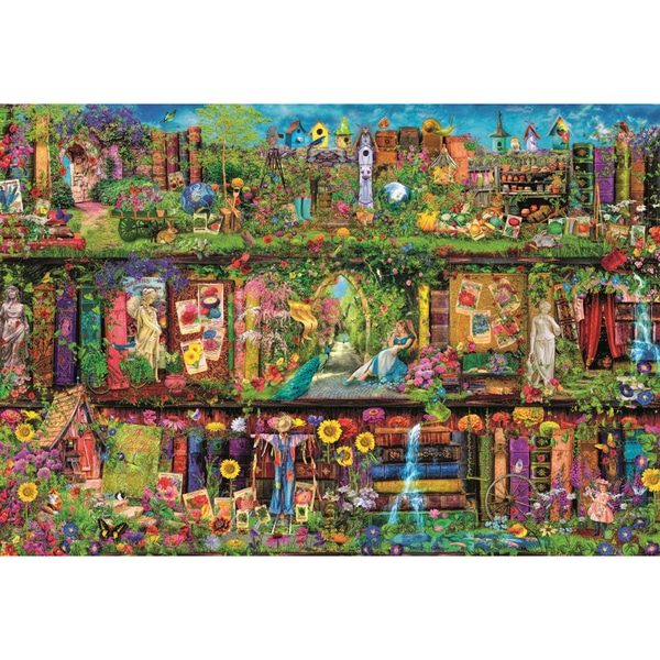 Puzzle 2000 pièces - The Garden Shelf Clementoni : King Jouet