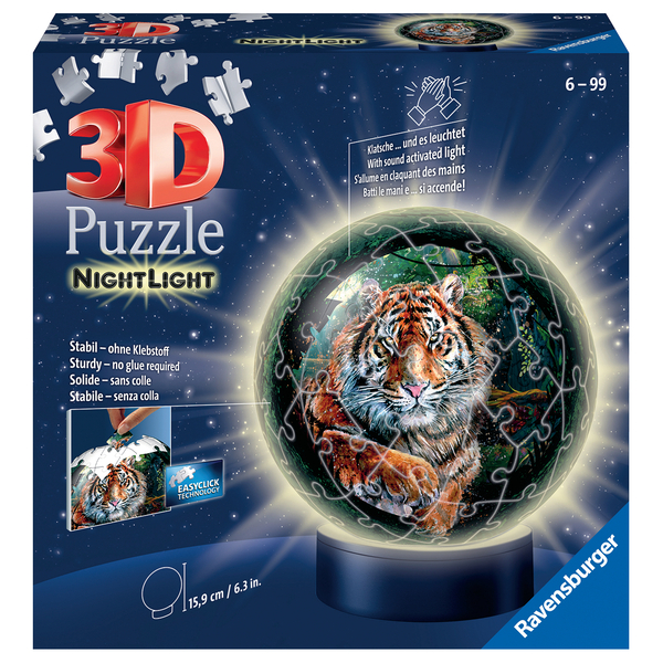 Puzzle 3D Ball Illuminé - Les Grands Félins