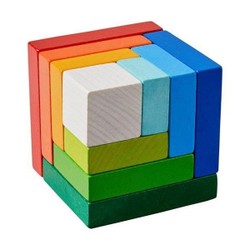 Jeu assemblage 3D cube en bois