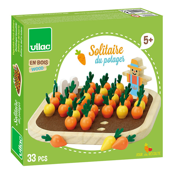 Le solitaire du potager en bois