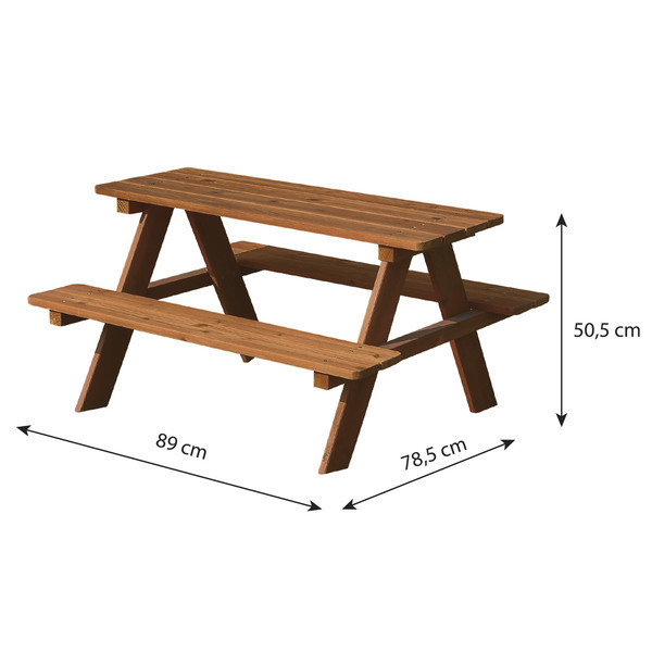 Table de pic-nic en bois