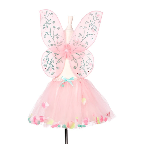 Déguisement Souza : Jupe et Ailes Elody – Rose (98-110 cm)
