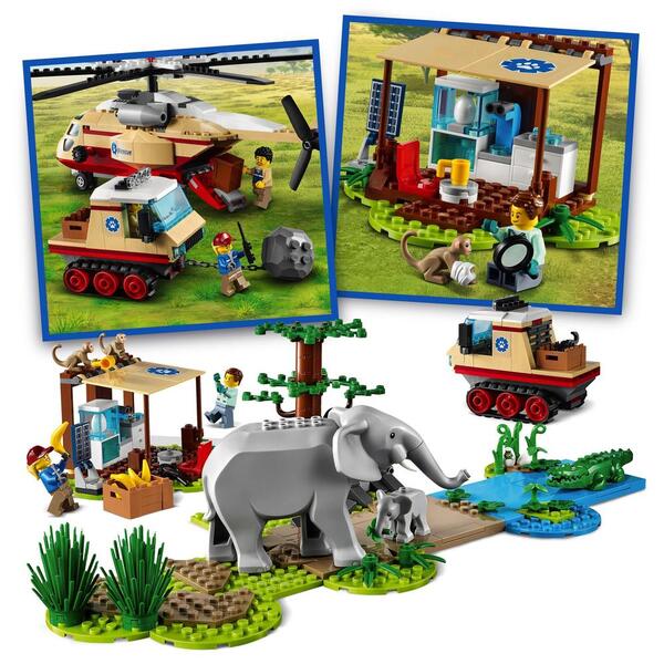 LEGO 60307 Le camp de sauvetage des animaux sauvages