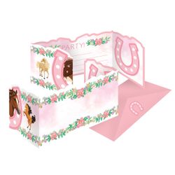 Cartes d'invitation anniversaire cheval