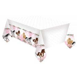 Nappe plastique chevaux 120x180cm