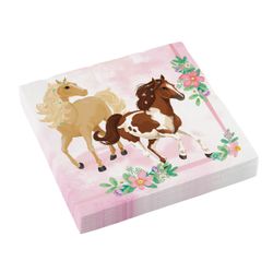 20 serviettes anniversaire cheval