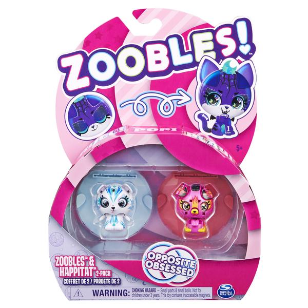 Zoobles - Figurine à collectionner-  Pack de 2 Zoobles Animaux 