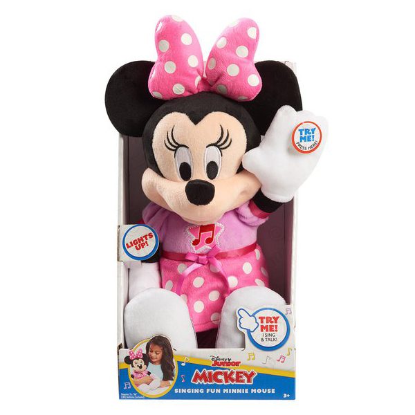 Peluche de Minnie Sonore et Lumineuse - 30 cm 