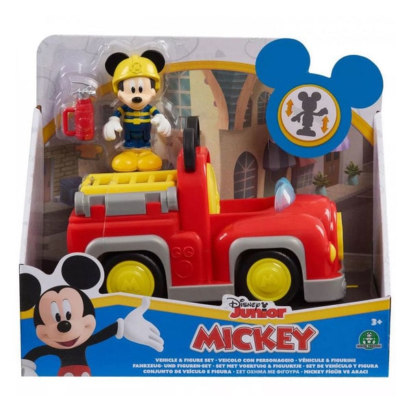 Mickey camion de pompier avec fonctions sonores et lumineuses 2 figurines  incluses jouet pour enfants des 3 ans mcc00 - La Poste