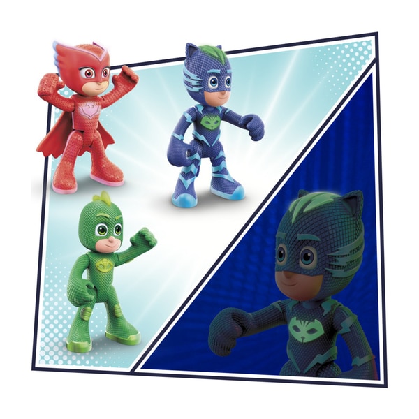 Pack de 4 figurines Missions de Nuit - Pyjamasques et Ninjaka