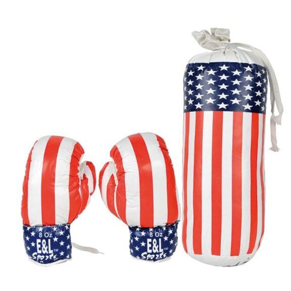 Sac de boxe avec gants