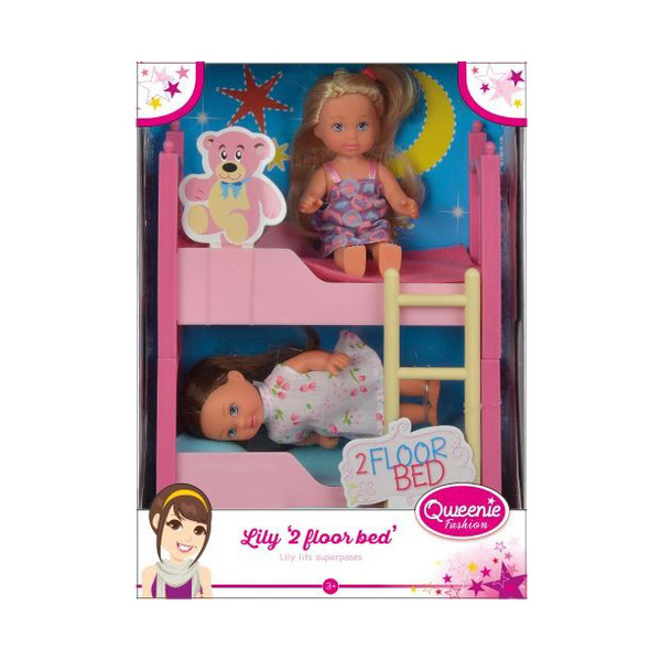 Lits superposés avec poupées