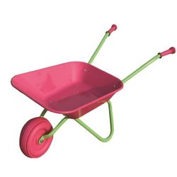 Brouette métal rose