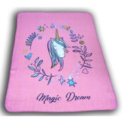 Plaid polaire Licorne